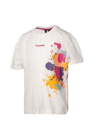 HUMMEL KIZ ÇOCUK KISA KOL T-SHIRT LALUN T-SHIRTS S/s 911593 OFF WHITE - 14