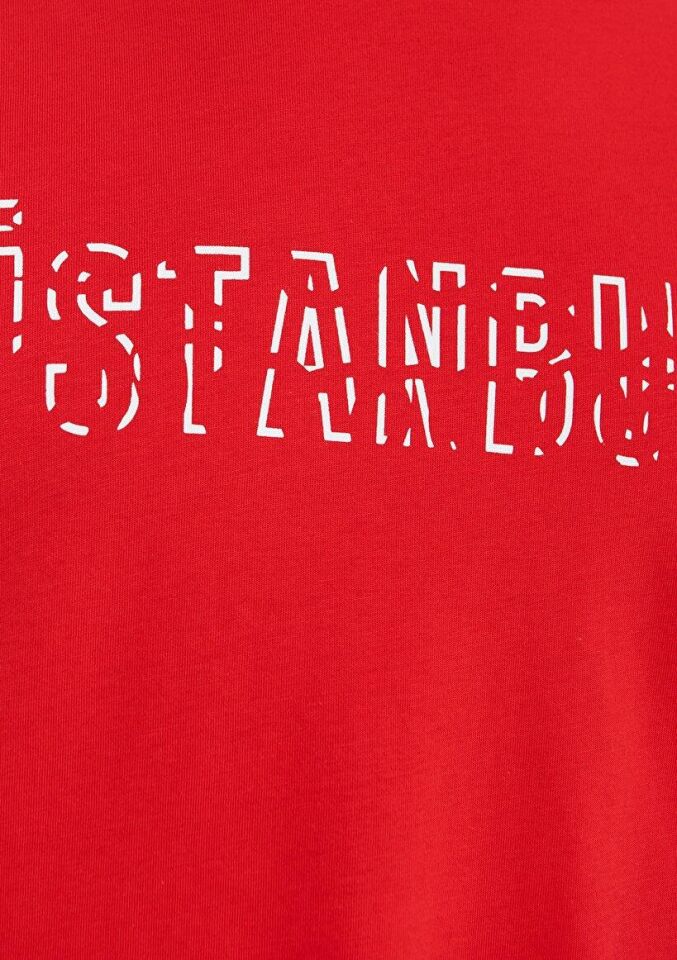 MAVİ ERKEK İSTANBUL BASKILI TİŞÖRT Kırmızı 067115-70471