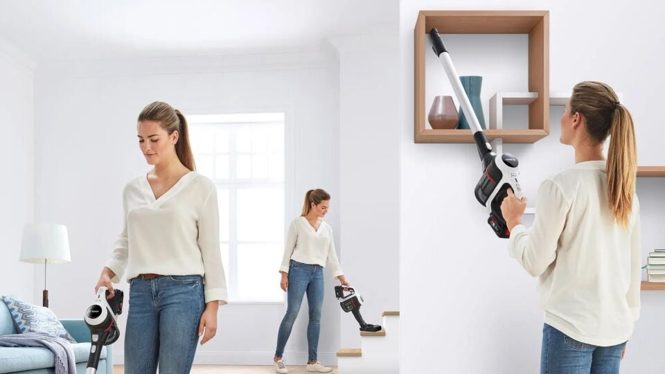 BOSCH BCS61113 SERİE 6 ŞARJLI SÜPÜRGE UNLİMİTED BEYAZ BCS61113