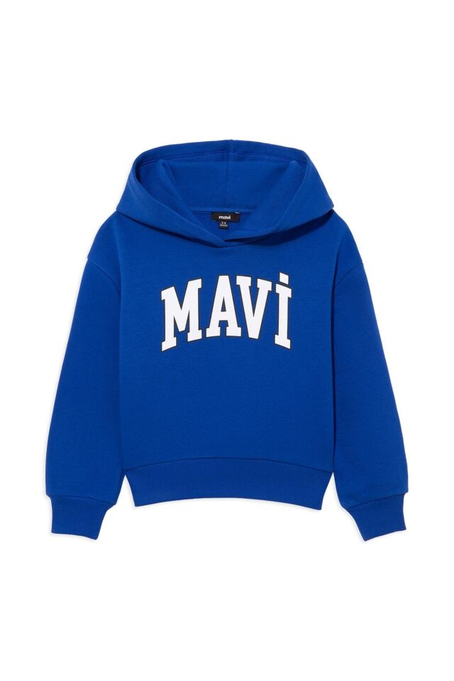 MAVİ ÇOCUK MAVİ BASKILI KAPÜŞONLU SWEATSHIRT  Saks 6610110-70896