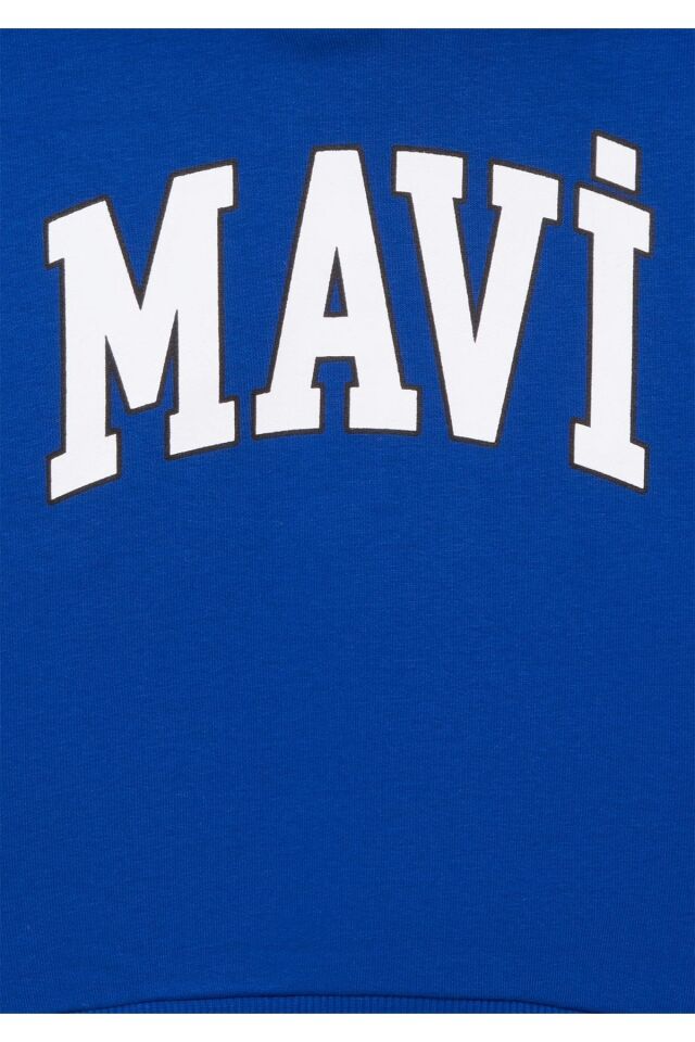 MAVİ ÇOCUK MAVİ BASKILI KAPÜŞONLU SWEATSHIRT  Saks 6610110-70896