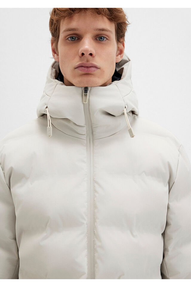 MAVİ ERKEK KAPÜŞONLU CEKET Ay Taşı Beji 0110313-70144