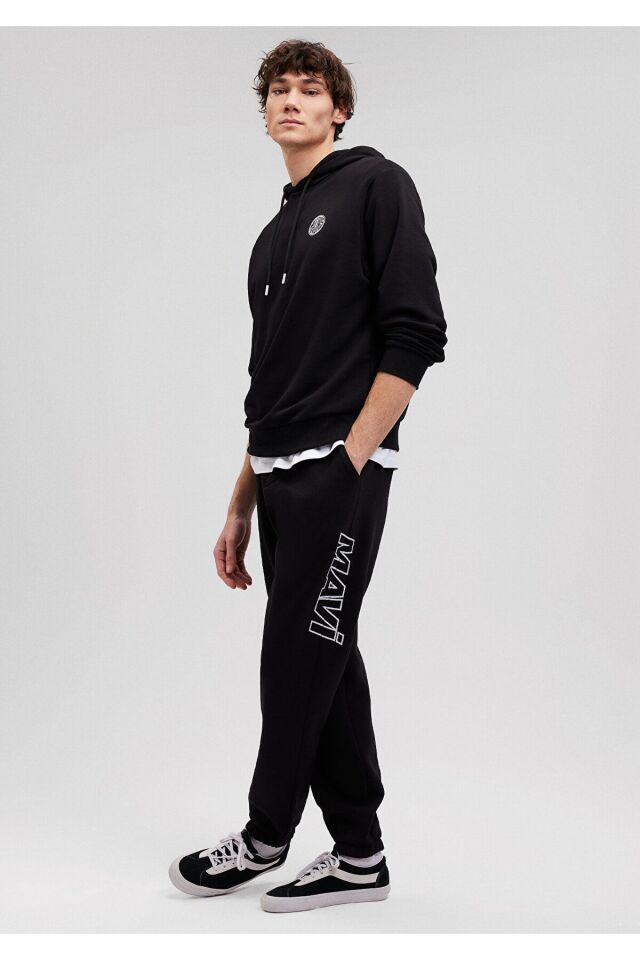 MAVİ ERKEK MAVİ BASKILI EŞOFMAN ALTI Siyah 0010208-900