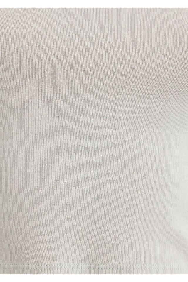 MAVİ KADIN YUVARLAK YAKA BASIC TİŞÖRT Sky Gray 1600814-71453