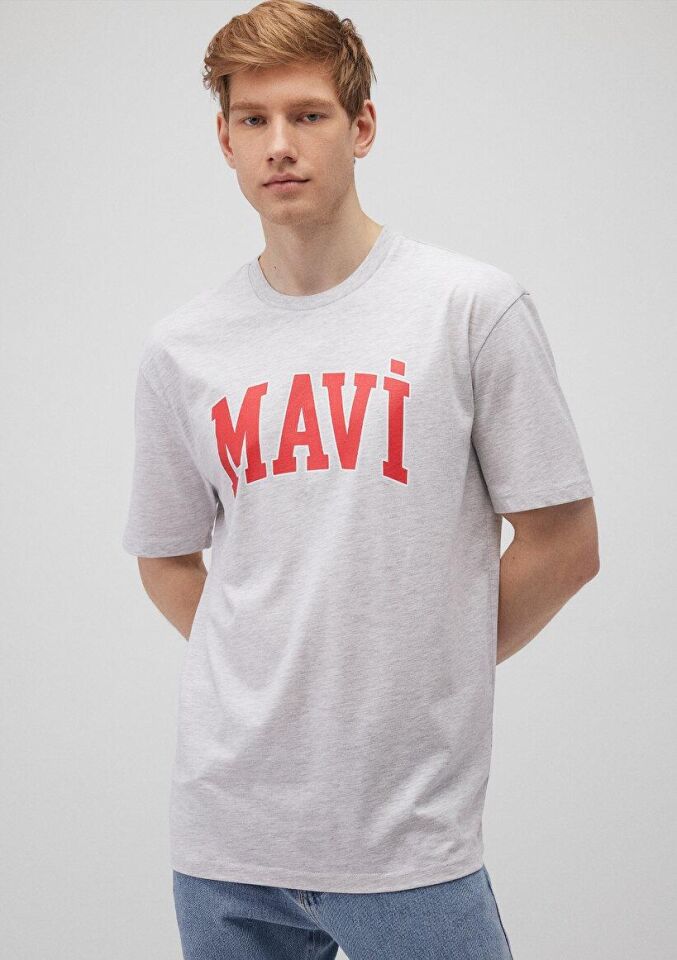 MAVİ ERKEK MAVİ LOGO TİŞÖRT Kar Gri MelanJ 0611711-85438