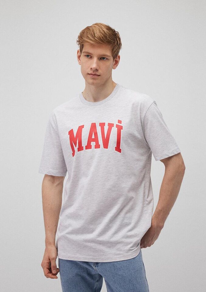 MAVİ ERKEK MAVİ LOGO TİŞÖRT Kar Gri MelanJ 0611711-85438