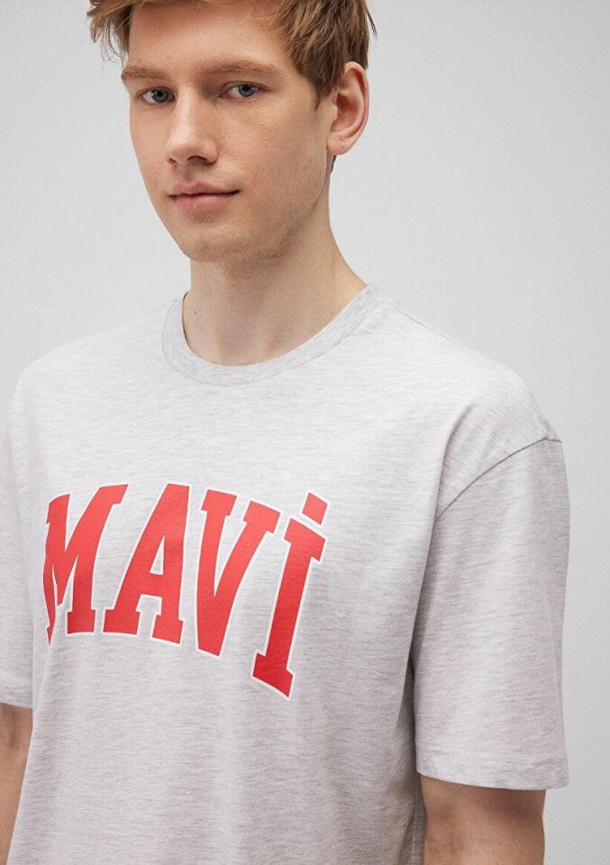 MAVİ ERKEK MAVİ LOGO TİŞÖRT Kar Gri MelanJ 0611711-85438