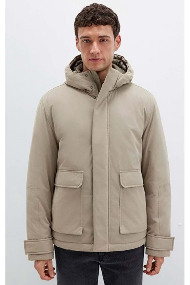 MAVİ ERKEK KAPÜŞONLU CEKET Laurel Oak 0110657-70355