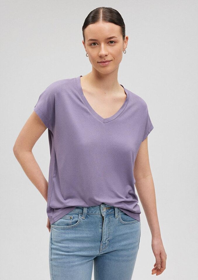 MAVİ KADIN BASIC V YAKA PENYE Cadet 167714-70608