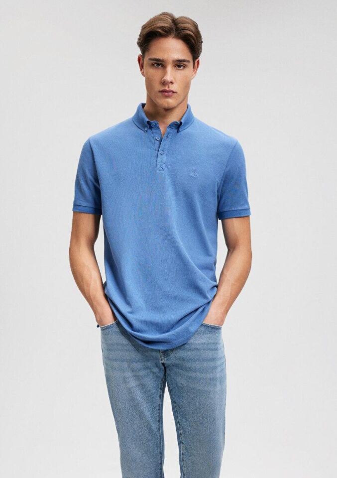 MAVİ ERKEK POLO TİŞÖRT Koyu Mavi 063247-70872