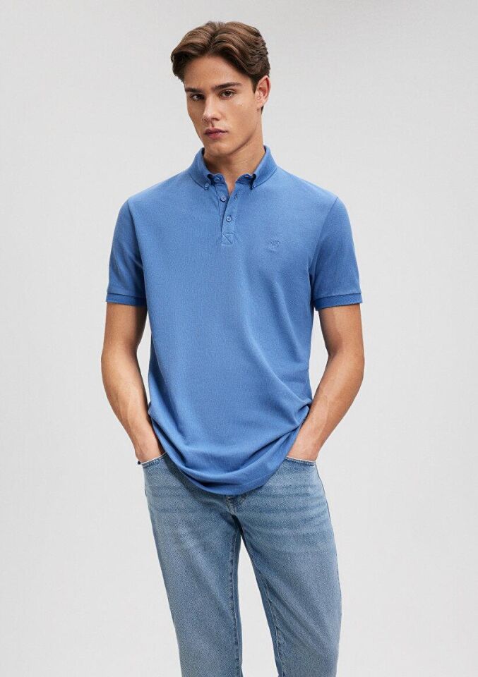 MAVİ ERKEK POLO TİŞÖRT Koyu Mavi 063247-70872