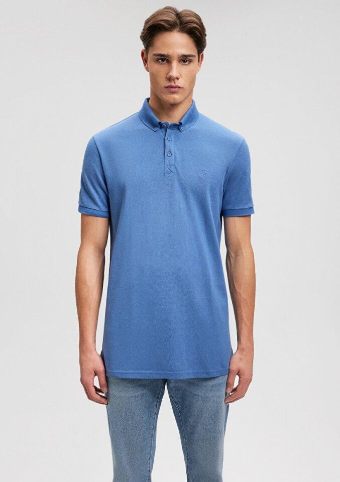 MAVİ ERKEK POLO TİŞÖRT Koyu Mavi 063247-70872