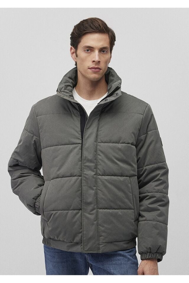 MAVİ ERKEK DİK YAKA CEKET Yosun Yeşili 0110470-71598