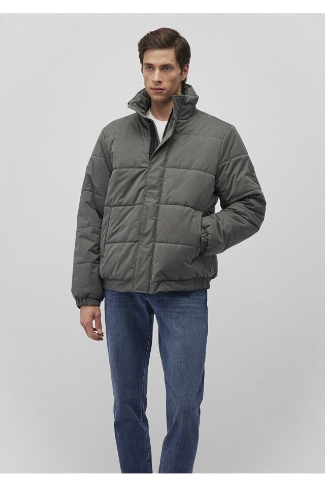 MAVİ ERKEK DİK YAKA CEKET Yosun Yeşili 0110470-71598