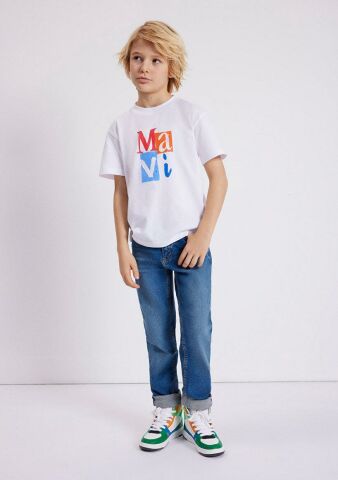 MAVİ ÇOCUK MAVİ LOGO BASKILI TİŞÖRT Beyaz 6610173-620 BEYAZ - 5-6