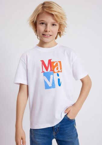 MAVİ ÇOCUK MAVİ LOGO BASKILI TİŞÖRT Beyaz 6610173-620 BEYAZ - 5-6