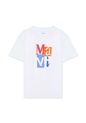 MAVİ ÇOCUK MAVİ LOGO BASKILI TİŞÖRT Beyaz 6610173-620 BEYAZ - 5-6