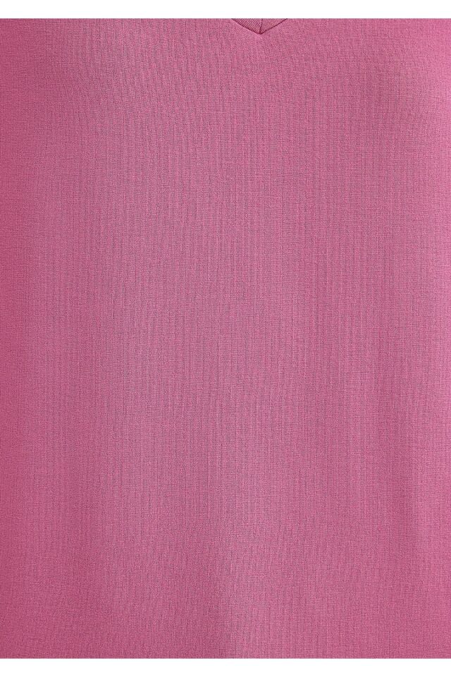 MAVİ KADIN BASIC V YAKA PENYE Menekşe Pembesi 167714-70955