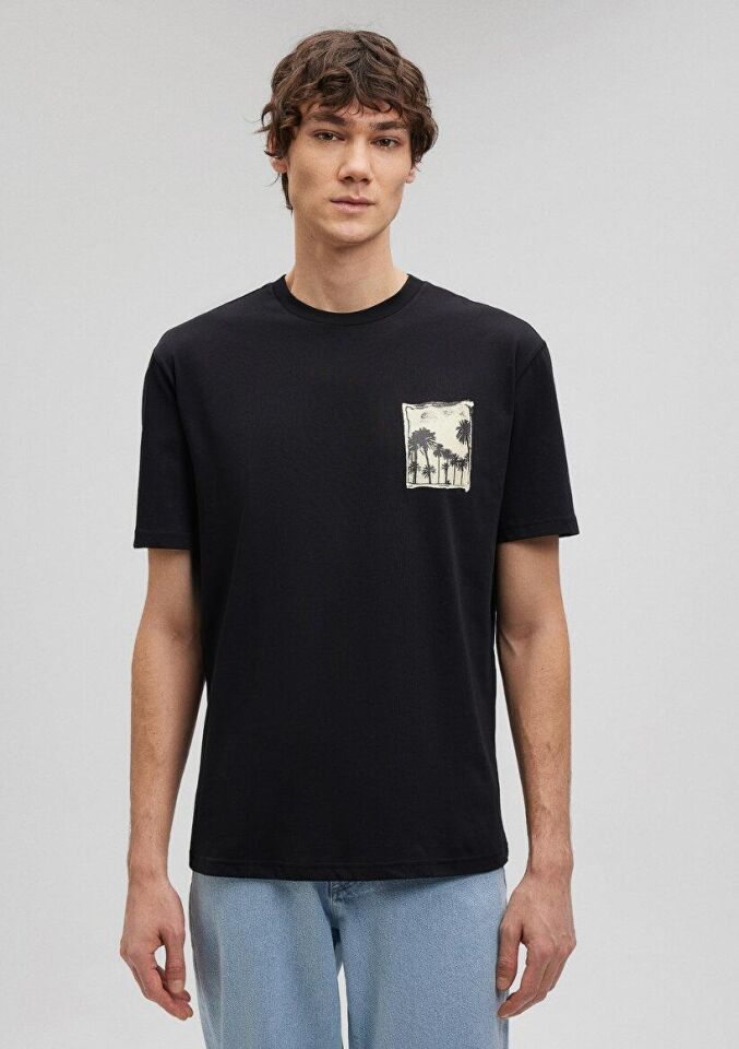 MAVİ ERKEK BASKILI TİŞÖRT Siyah 0612106-900