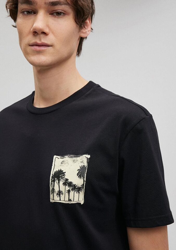 MAVİ ERKEK BASKILI TİŞÖRT Siyah 0612106-900