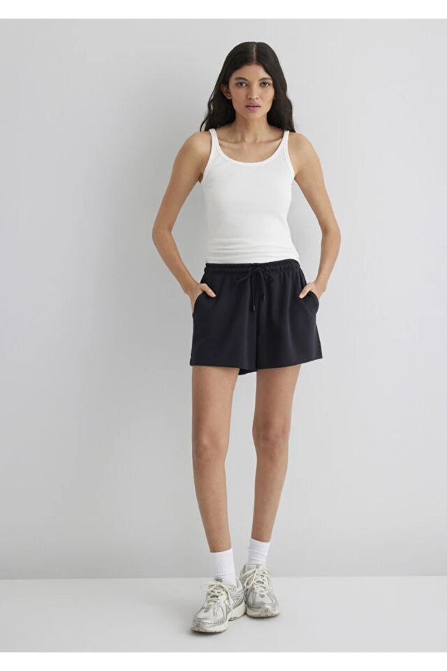 MAVİ KADIN ASKILI BASIC ATLET Kırık Beyaz 1613079-70057