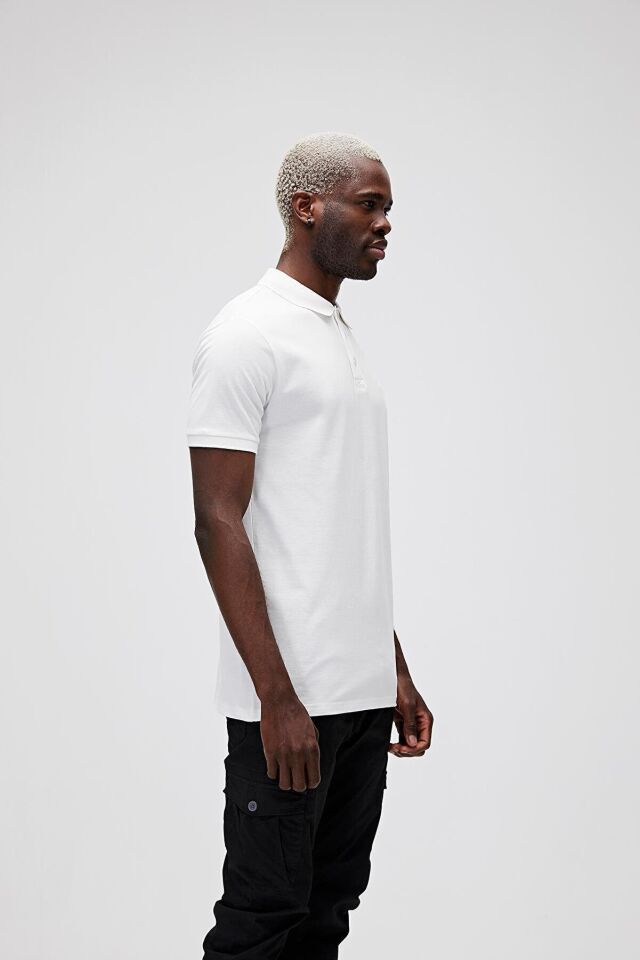 BAD BEAR ERKEK STARK POLO TİŞÖRT 21.01.07.051 BEYAZ - M