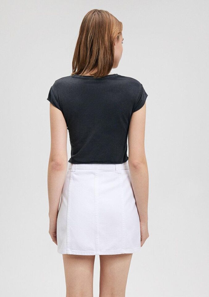 MAVİ KADIN BASKILI ATLET Kömür 1612328-70087