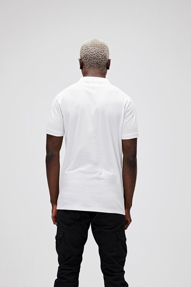 BAD BEAR ERKEK STARK POLO TİŞÖRT 21.01.07.051 BEYAZ - XXL
