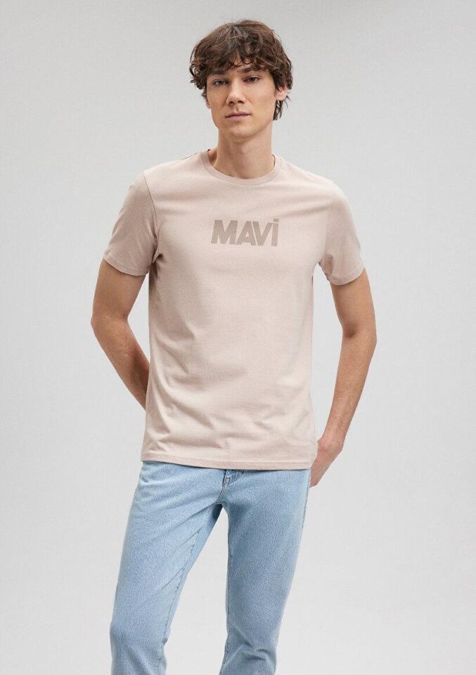 MAVİ ERKEK MAVİ BASKILI TİŞÖRT  Mantar 066846-70043