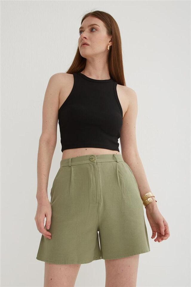 FASHION FRIENDS KADIN PİLELİ ŞORT 25Y0320K1