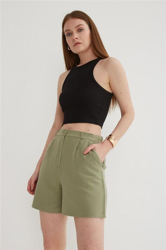 FASHION FRIENDS KADIN PİLELİ ŞORT 25Y0320K1