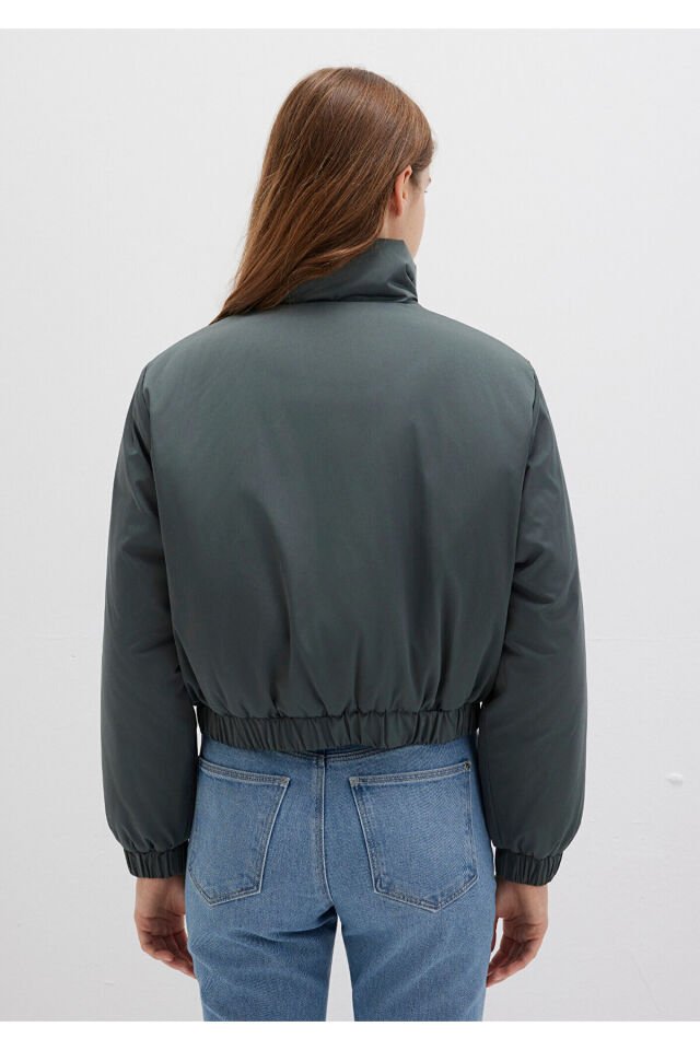 MAVİ KADIN BASKILI CEKET Yosun Yeşili 1110269-71598