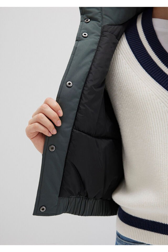 MAVİ KADIN BASKILI CEKET Yosun Yeşili 1110269-71598