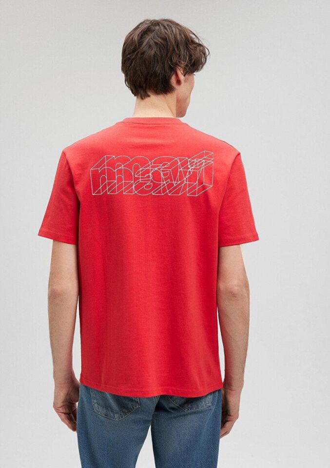 MAVİ ERKEK MAVİ BASKILI TİŞÖRT Kırmızı 0611998-70471