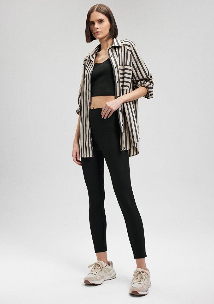 MAVİ KADIN ÖRME TAYT Siyah 1010653-900