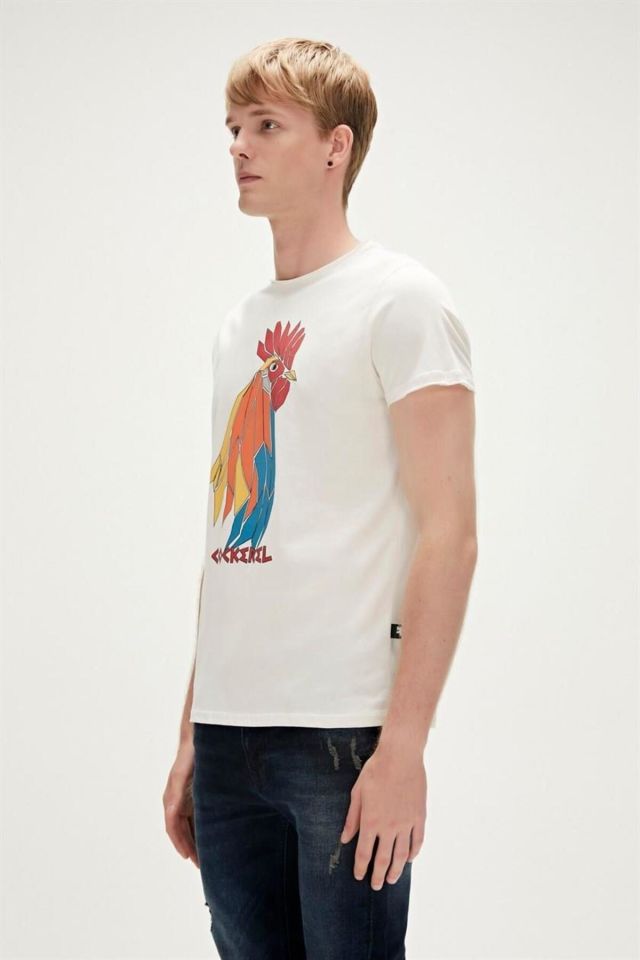 BAD BEAR ERKEK T-SHIRT COCKEREL  T-SHIRT 23.01.07.012