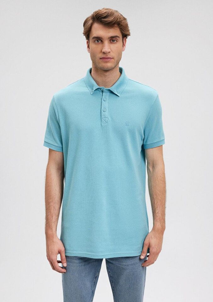 MAVİ ERKEK POLO TİŞÖRT Göl Mavi 063247-70849