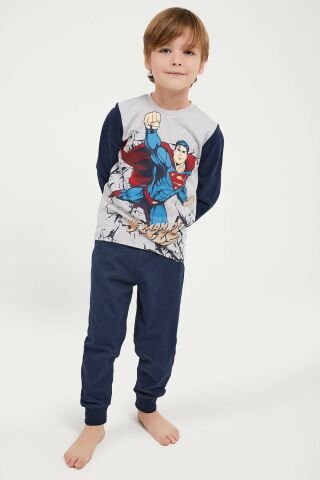 SUPERMAN ERKEK ÇOCUK İKİLİ TAKIM L1530-3 GRİMELANJ - 7-8