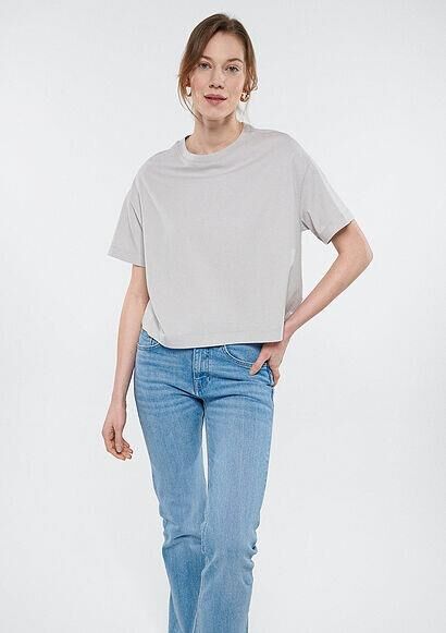 MAVİ KADIN BİSİKLET YAKA TİŞÖRT Buz Gri 1611651-70079