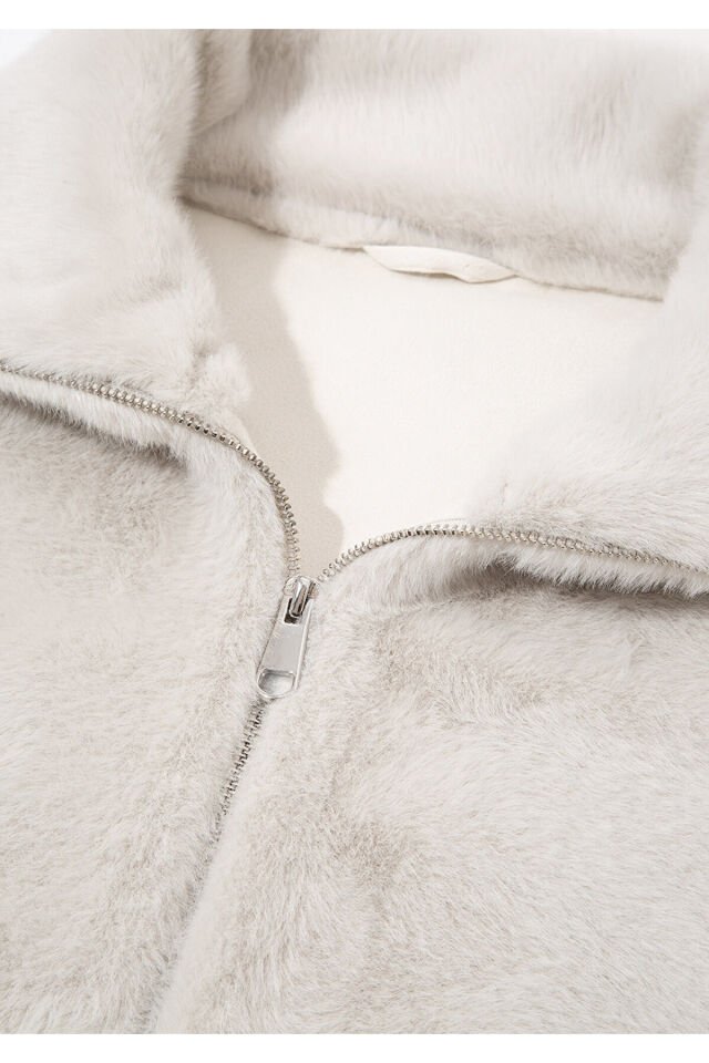 MAVİ KADIN DİK YAKA CEKET Toz Beji 1110597-70037