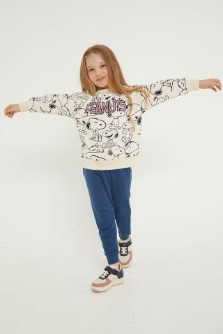 SNOOPY KIZ ÇOCUK EŞOFMAN TAKIMI L1536-3