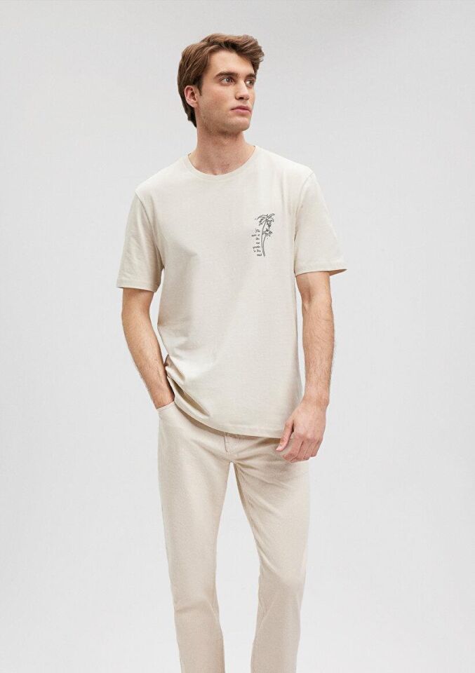 MAVİ ERKEK KISA KOL TİŞÖRT Bone White 0611897-70065