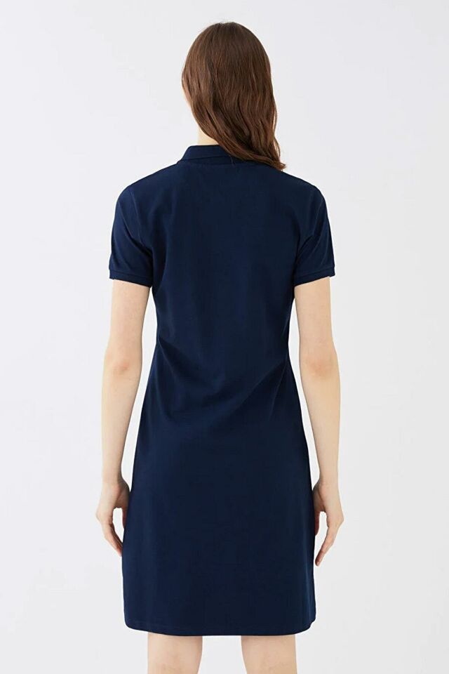 FASHION FRIENDS KADIN POLO YAKA ELBİSE 24Y0499K1