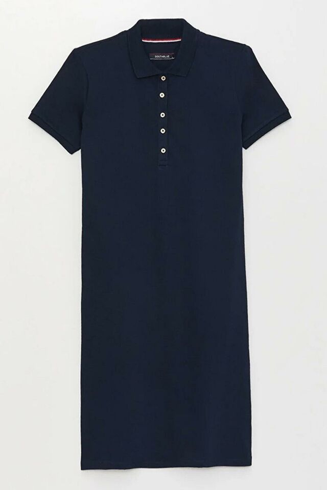 FASHION FRIENDS KADIN POLO YAKA ELBİSE 24Y0499K1