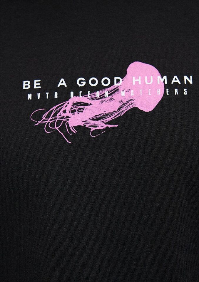 MAVİ ERKEK BE A GOOD HUMAN TİŞÖRT Siyah 0612082-900