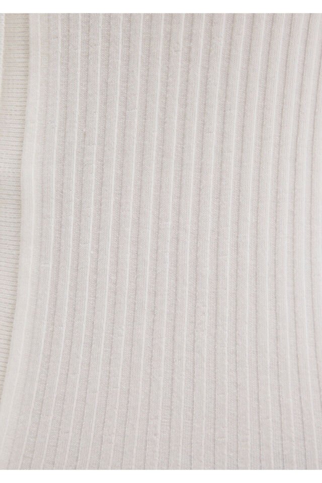 MAVİ KADIN POLO YAKA MODELLI PENYE Kırık Beyaz 1613594-70057