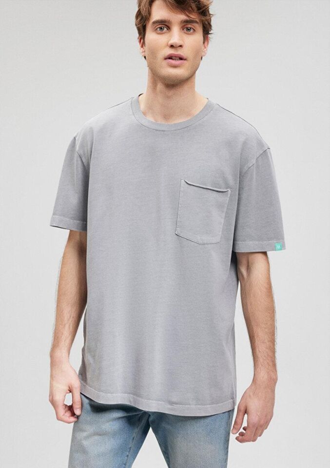 MAVİ ERKEK CEPLİ TİŞÖRT Granit Gri 0612090-80615