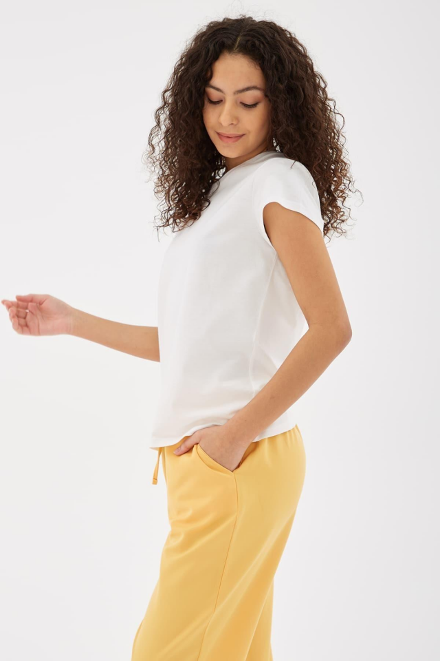 FASHION FRIENDS KADIN BİSİKLET YAKA T-SHİRT 25Y0933K1