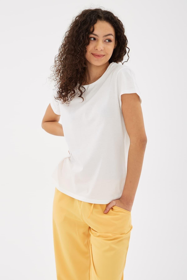 FASHION FRIENDS KADIN BİSİKLET YAKA T-SHİRT 25Y0933K1