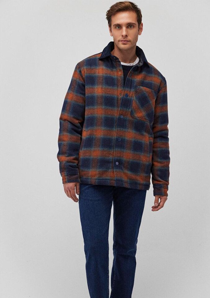 MAVİ ERKEK KARELİ SHACKET Kiremit Kareli 0110512-88237